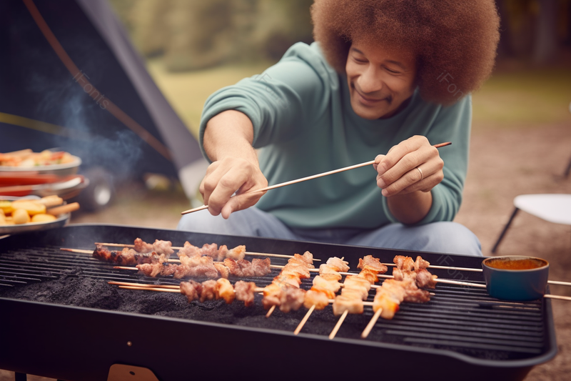户外活动露营烧烤手部特写,高清,摄影图,摄影图片,图片大全,摄影图免费下载